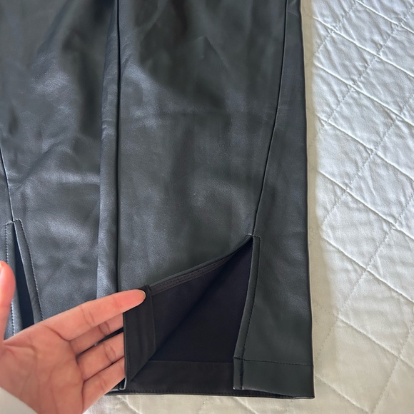 Halogen Black Faux Leather Pants - Picture 9 of 14